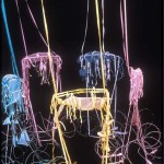 1983 - "Cradlin' Mojo" installation (size: 10'X8'X8' media: organza, steel, ribbons), Center/Gallery, NC